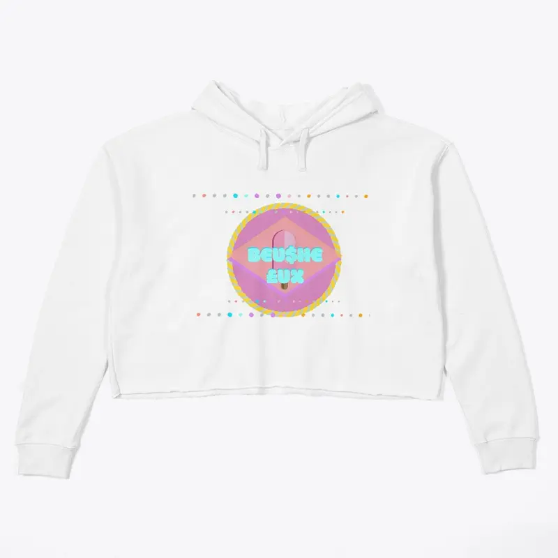 "Beushe D Lux" Crop Top Hoodie